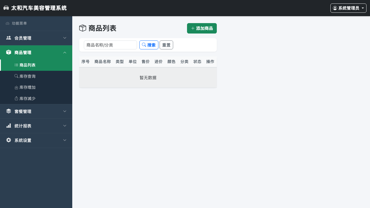 product list